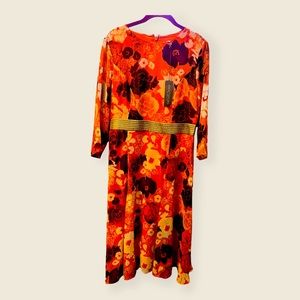 Eva Mendes NWT Orange Multi Colored Dress